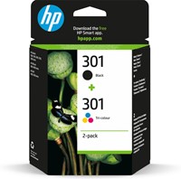 Inktcartridge HP N9J72AE 301 zwart + kleur 2 Stuk