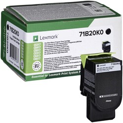 Tonercartridge Lexmark 71B20K0 zwart 1 Stuk
