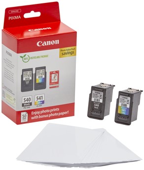 Inktcartridge Canon PG-540 CL-541 zw + kl + papier 2 Stuk-3