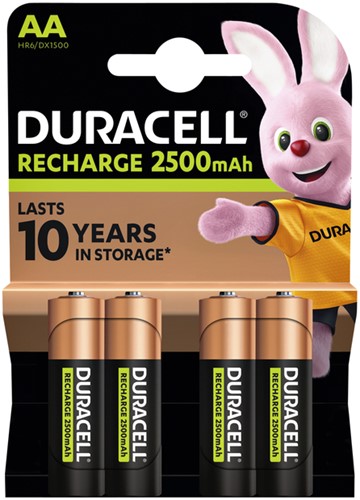 Batterij oplaadbaar Duracell AA Ultra rcr 2500mAh 4 Stuk