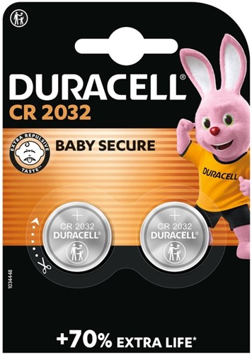 Batterij Duracell 2032 lithium 2pack 2 Stuk