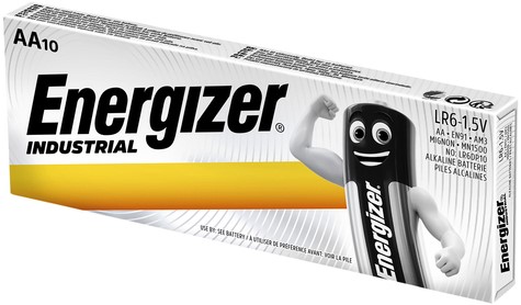 Batterij Energizer Industrial AA alkaline 10 Stuk