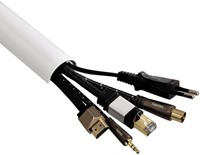 KABELGOOT HAMA ALU HALF AFGEROND 110-3.3-1.8CM WIT 1 Stuk-3