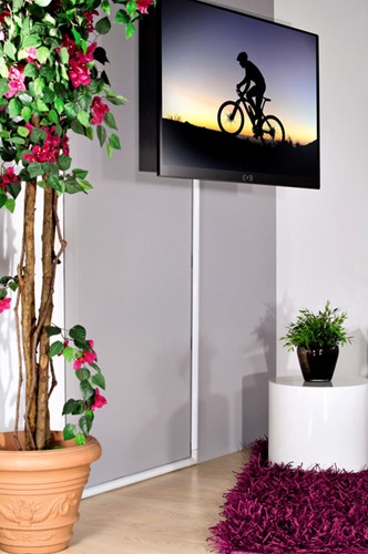 KABELGOOT HAMA ALU HALF AFGEROND 110-3.3-1.8CM WIT 1 Stuk-2