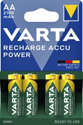 Batterij oplaadbaar Varta AA 2100mAh r2use 4 Stuk
