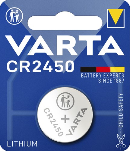 Batterij VARTA knoopcel 1x CR2450 lithium 1 Stuk