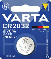Batterij VARTA knoopcel 1x CR2032 lithium 1 Stuk