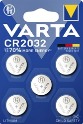Batterij VARTA knoopcel 5x CR2032 lithium 5 Stuk