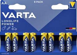 Batterij Varta Longlife Power 8x AA 8 Stuk
