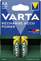 Batterij oplaadbaar Varta AA hr6 2600mAh ready2use 2 Stuk