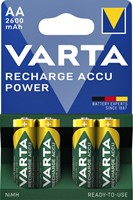 Batterij oplaadbaar Varta AA hr6 2600mAh ready2use 4 Stuk