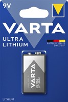 Batterij Varta 9v lithium professional 1 Stuk