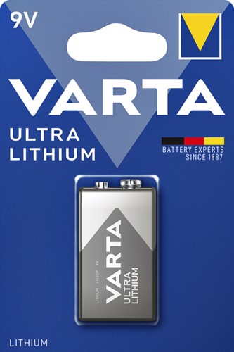 Batterij VARTA Ultra lithium 9Volt