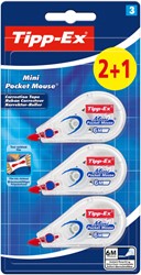 Correctietape Tipp-Ex mini pocket mouse 5mm 3 Stuk