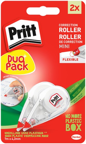 Correctietape Pritt Mini Flex 4.2mmx7m 2st 2 Stuk