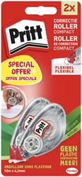 Correctietape Pritt Compact Flex 4.2mmx10m 2st 2 Stuk