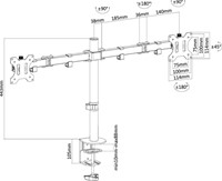 Monitorarm Neomounts D550D 10 32 inch zwart 1 Stuk-2