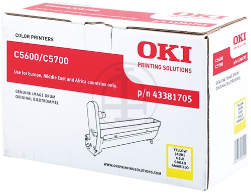DRUM OKI 43381705 (C5700) 20K YELLOW 1 STUK