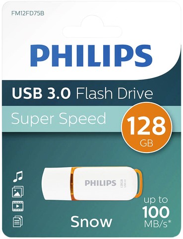 USB stick 3.0 Philips Snow Edition 128GB oranje 1 Stuk-1