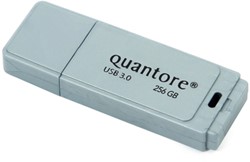 Usb-stick Quantore Fd 256gb 3.0 zilver 1 Stuk