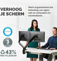 Monitorarm Fellowes Platinum Series dubbel hor 1 Stuk-2