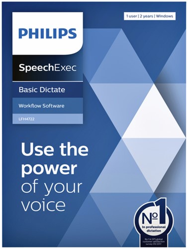 Licentie Philips LFH4722 SpeechExec Basic Dictate 1 Stuk
