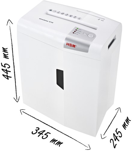 Papiervernietiger HSM shredstar X10 4.5x30mm CD 1 Stuk-2
