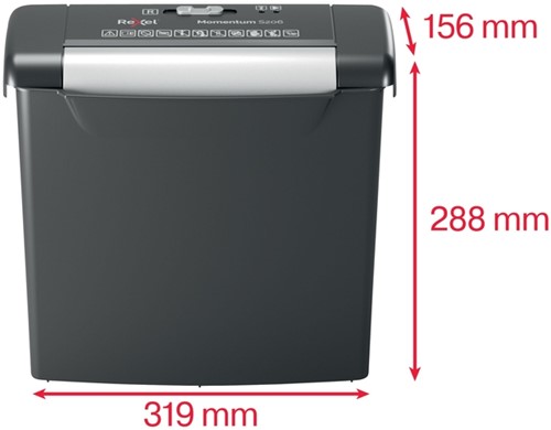 Papiervernietiger Rexel Momentum S206 6mm 1 Stuk-3