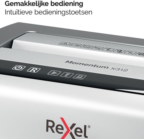 Papiervernietiger Rexel Momentum X312 snippers 5x42mm-8