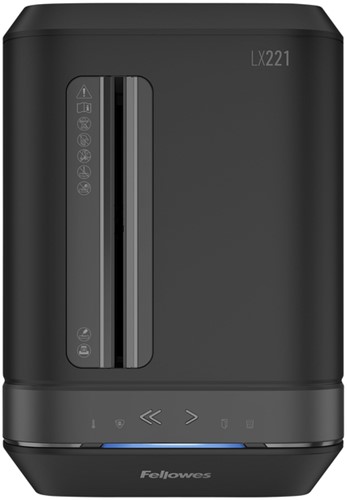 Papiervernietiger Fellowes LX221 2x12mm zwart 1 Stuk-2