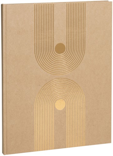 Gastenboek Exacompta Graphik 270x220 blanco kraft 1 Stuk-2