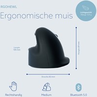 Muis R-Go Ergonomisch HE Break Wireless Rechts M 1 Stuk-3