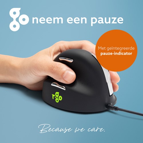 Muis R-Go Ergonomisch HE Break Draad Links M-3