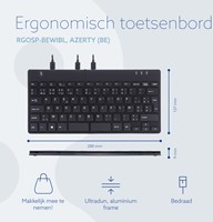 Toetsenbord R-Go Ergonomisch Split Break AZERTY 1 Stuk-2