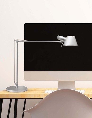 Bureaulamp MAUL Rock LED voet zilvergrijs 1 Stuk-2