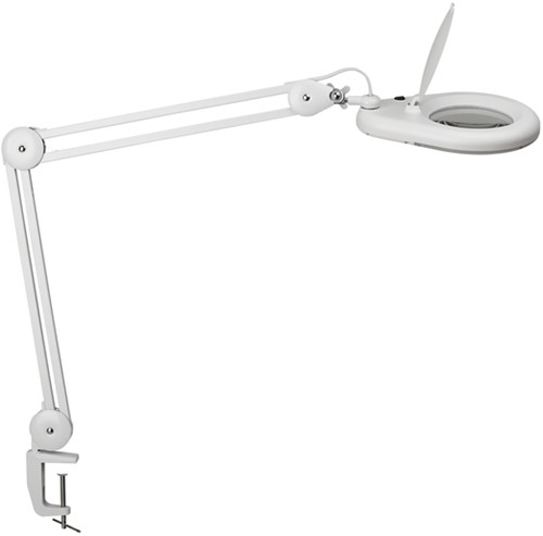 Loeplamp MAUL Viso LED tafelklem wit 1 Stuk