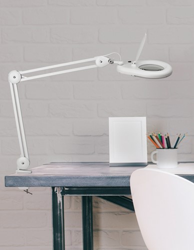 Loeplamp MAUL Viso LED tafelklem wit 1 Stuk-3