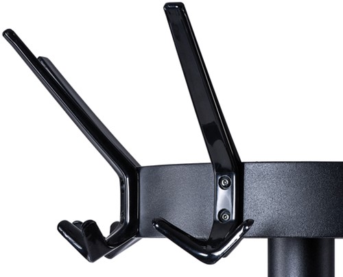 Kapstok MAUL Caligo stnd 175cm 32 haken zw RAL9004 1 Stuk-2