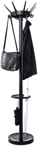 Kapstok MAUL Caligo stnd 175cm 32 haken zw RAL9004 1 Stuk-2