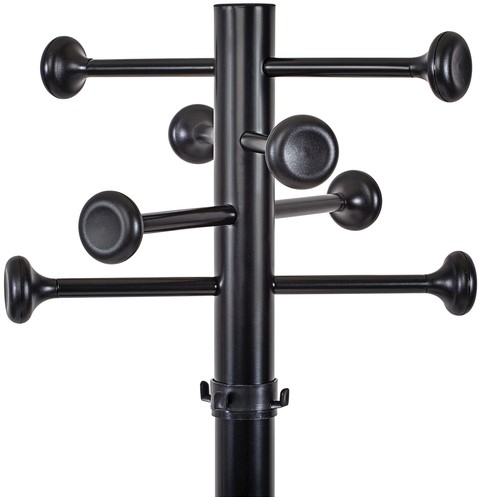 Kapstok MAUL Grando stnd 175cm 16 haken zw RAL9004 1 Stuk-2