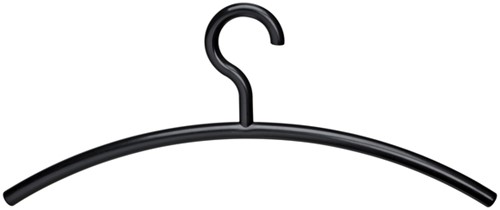 Kledinghanger MAUL acryl 460X190mm zwart 5 stuks 5 Stuk
