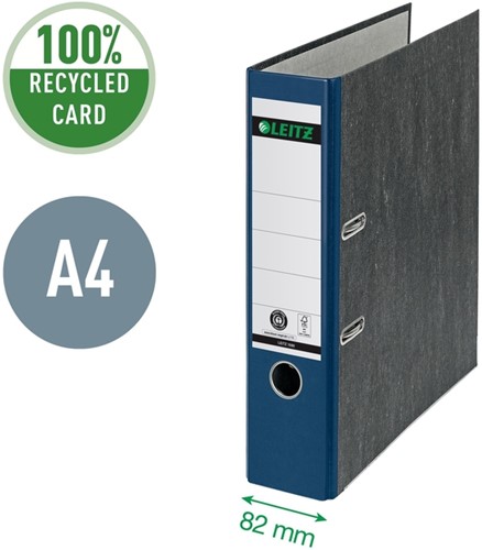 Ordner Leitz 1080 180° 80mm karton A4 blauw-2
