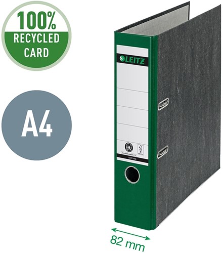 Ordner Leitz 1080 180° 80mm karton A4 groen 1 Stuk-2