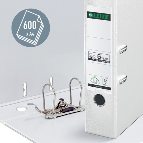 Ordner Leitz 1010 180° 80mm PP A4 wit 1 Stuk-1