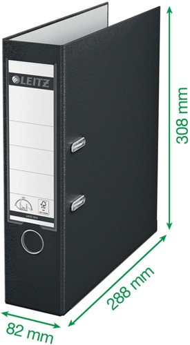 Ordner Leitz 1010 180° 80mm PP A4 groen 1 Stuk-4