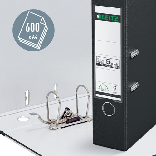 Ordner Leitz 180° 80mm PP A4 zwart 1 Stuk-1