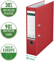 Ordner Leitz 1010 180° 80mm PP A4 rood 1 Stuk-3