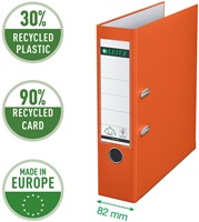 Ordner Leitz 1010 180° 80mm PP A4 oranje 1 Stuk-3