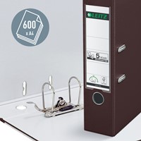 Ordner Leitz 1010 180° 80mm PP A4 bruin 1 Stuk-1