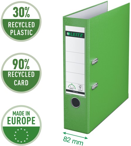 Ordner Leitz 1010 180° 80mm PP A4 lichtgroen 1 Stuk-3